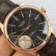 Copy Rolex Geneve Cellini Rose Gold Brown Belt Roman Black Dial Watch(4)_th.jpg